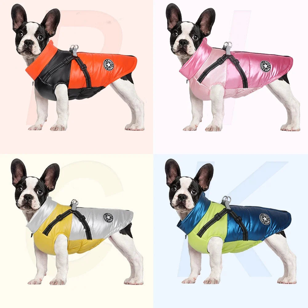 Warm Dog Coat with Integrated Harness – PawMate™