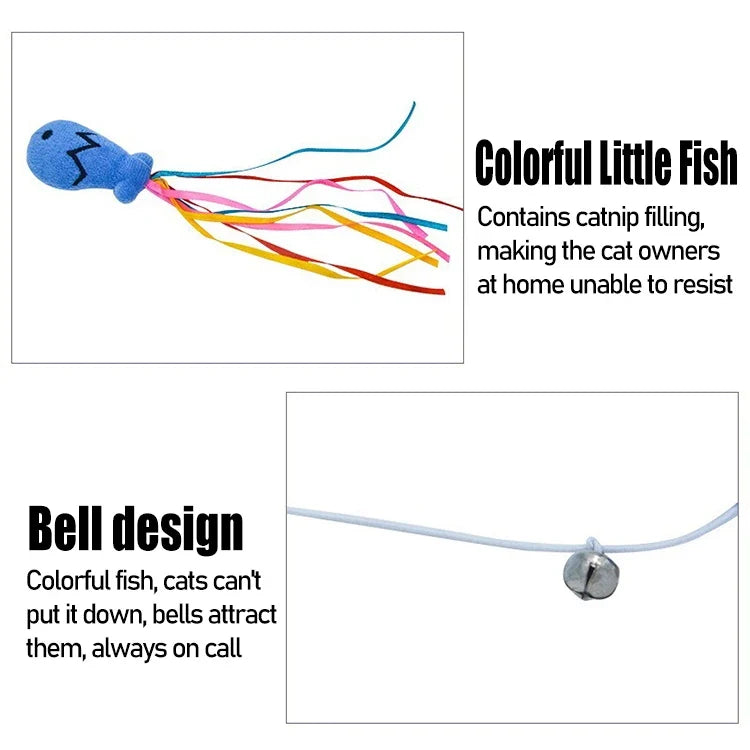 Tailented TugFit™ – Interactive Cat Wand Toy for Cats – Play & Enrichment
