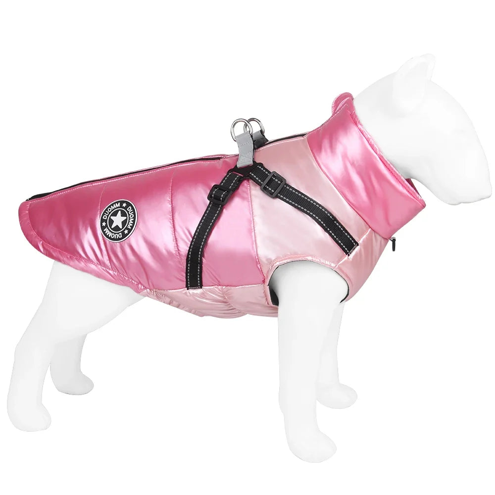 Warm Dog Coat with Integrated Harness – PawMate™