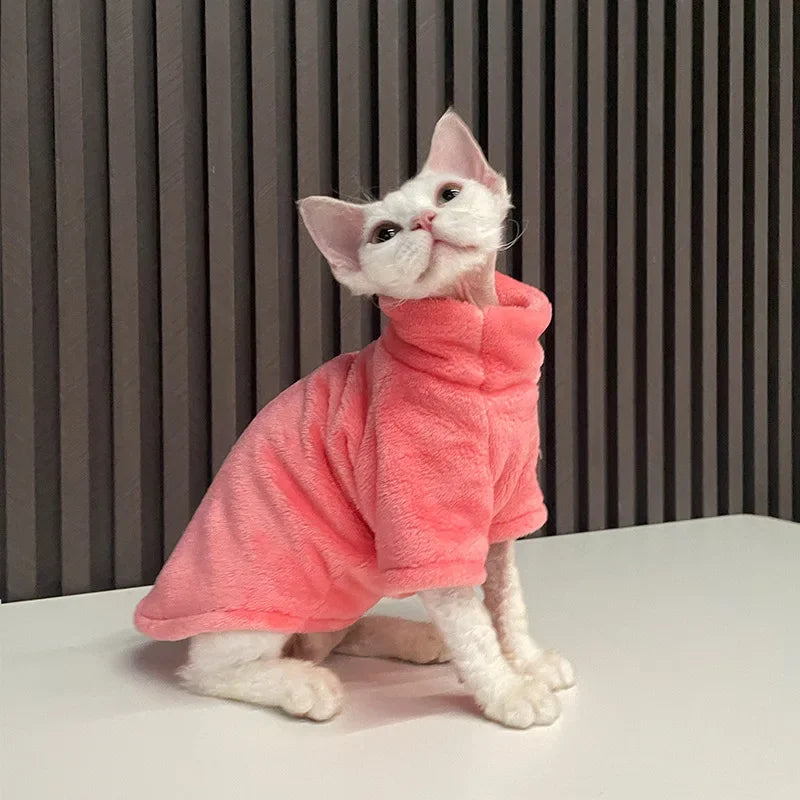 Warm Fleece Cat Coat – CloudWorks™