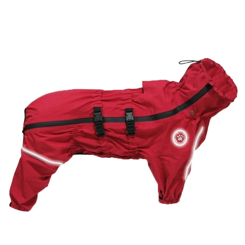 Reflective Waterproof Dog Raincoat – CareTrail™