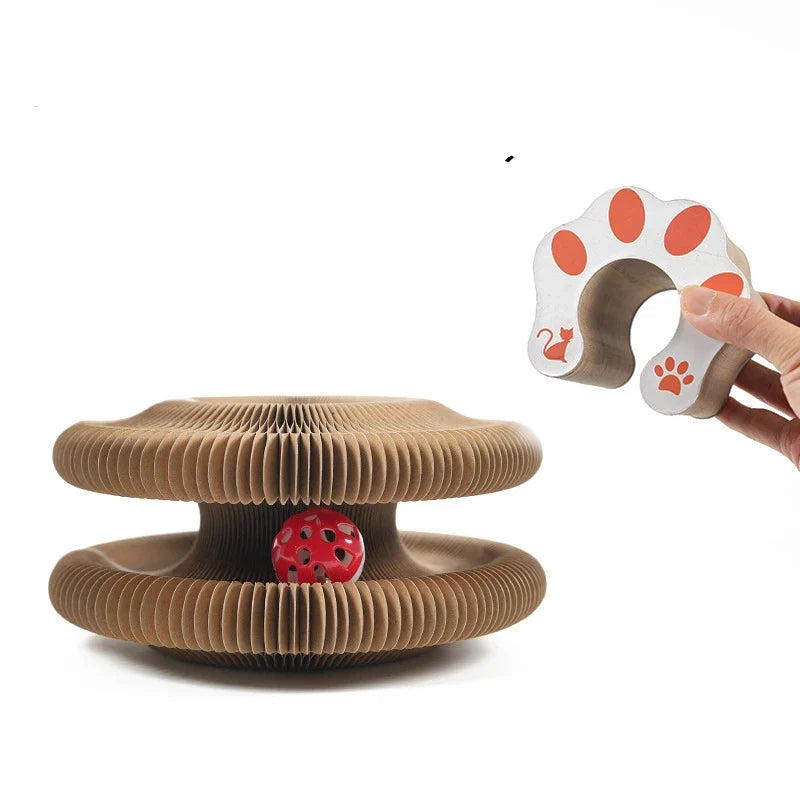 3-in-1 Cat Scratcher & Interactive Ball Toy – ChewWise™