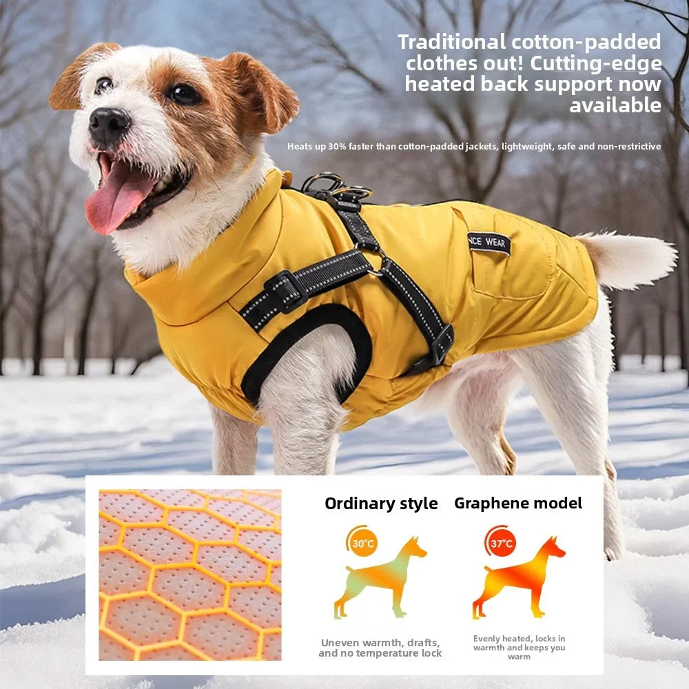 Warm Reflective Waterproof Dog Coat – RainPlus™