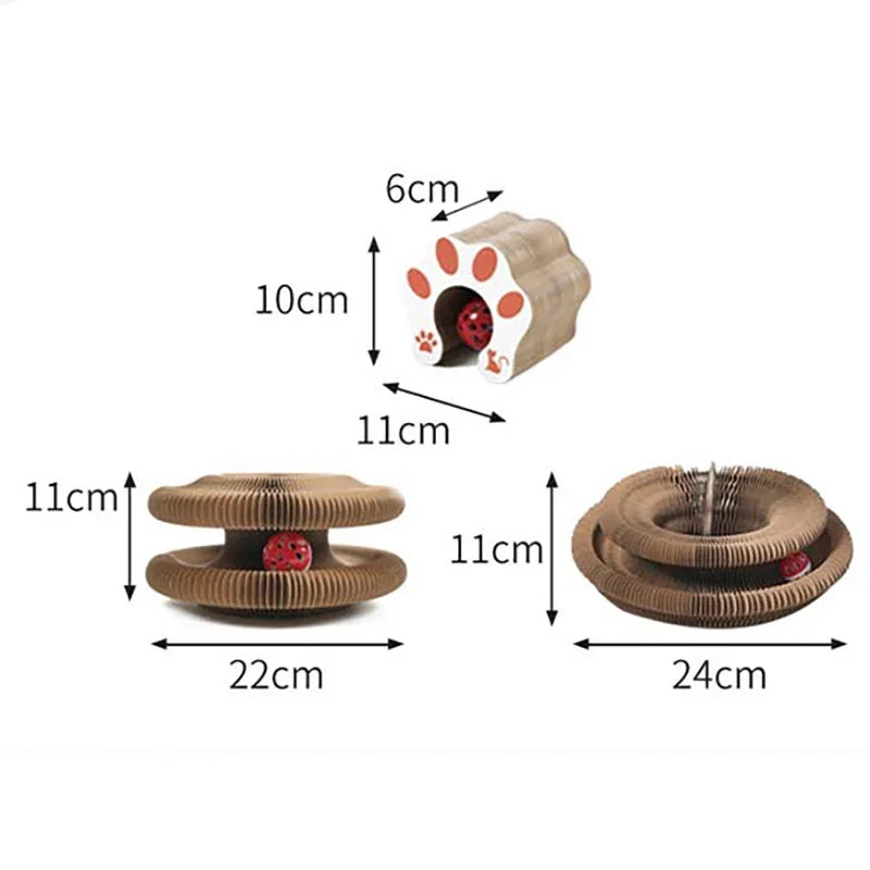 3-in-1 Cat Scratcher & Interactive Ball Toy – ChewWise™