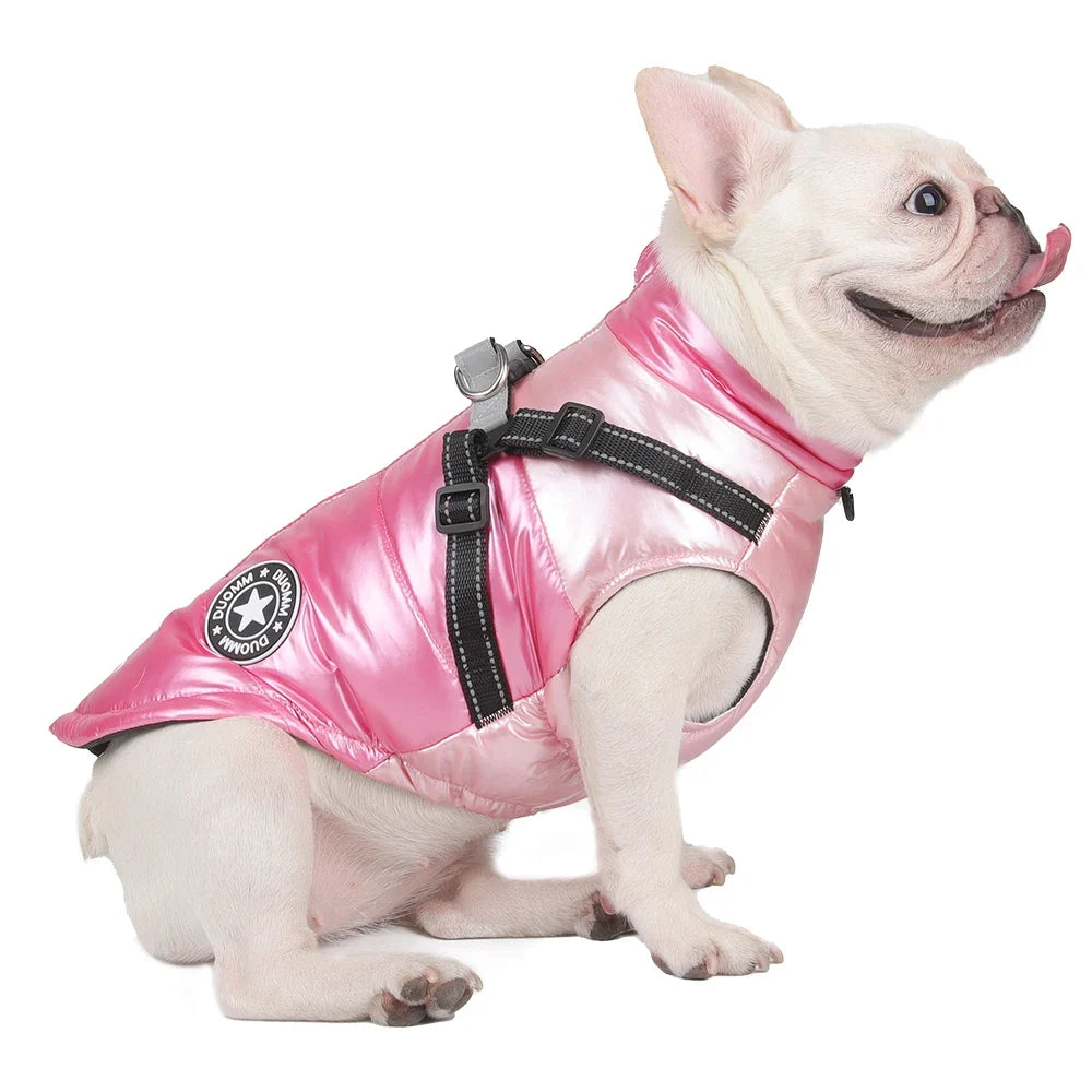 Warm Dog Coat with Integrated Harness – PawMate™