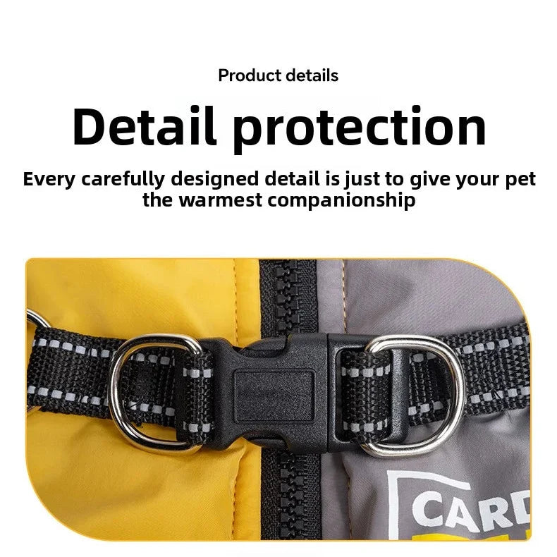 Warm Reflective Waterproof Dog Coat – RainPlus™