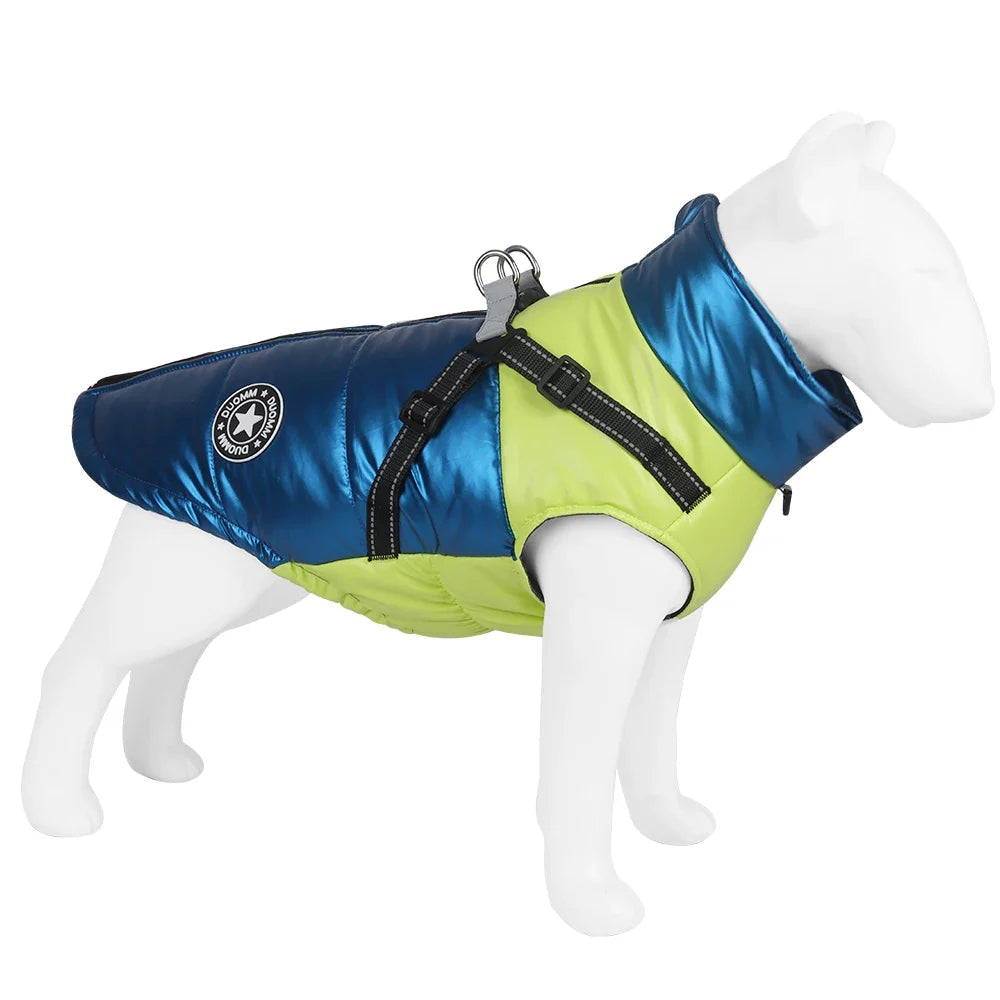 Warm Dog Coat with Integrated Harness – PawMate™