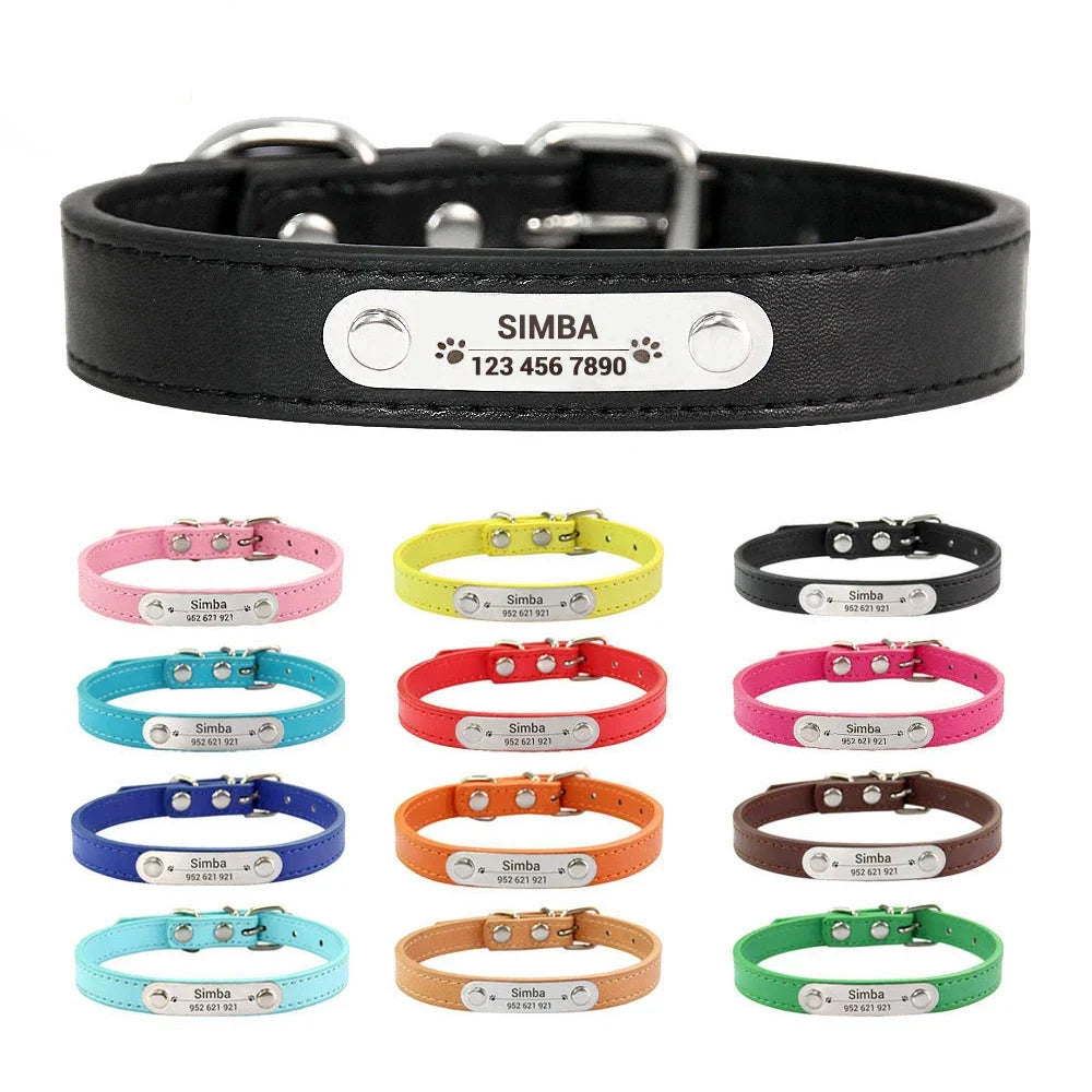 Personalised Stainless Steel Nameplate Pet Collar – ControlAdventure™