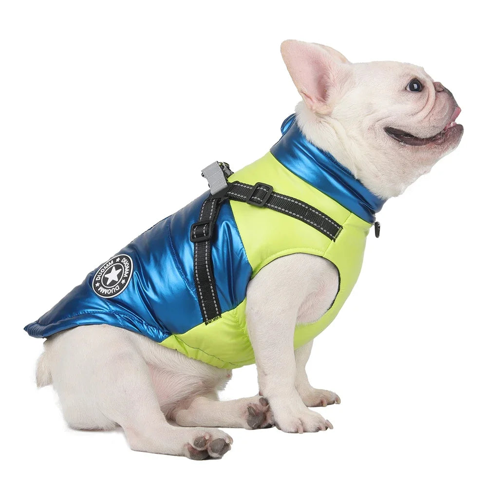 Warm Dog Coat with Integrated Harness – PawMate™