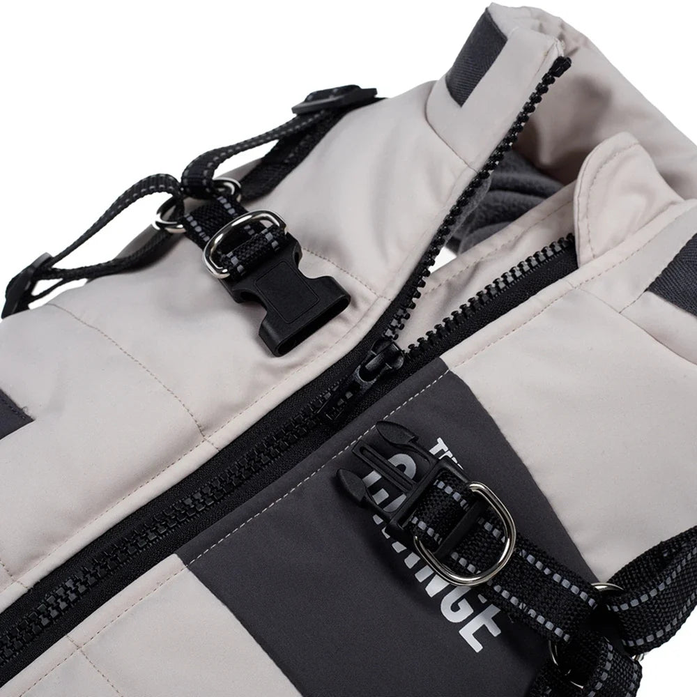 Warm Dog Coat with Built-In Harness – ShieldPlus™