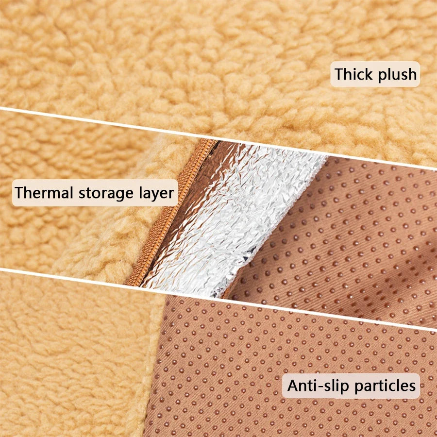 Soft Plush Self-Heating Pet Comfort Mat for Dogs & Cats – CozySelect™