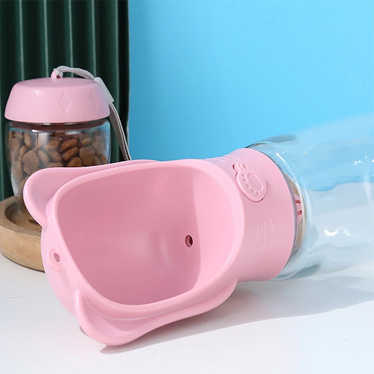 2-in-1 Portable Dog Water Bottle & Food Container – AquaWise™