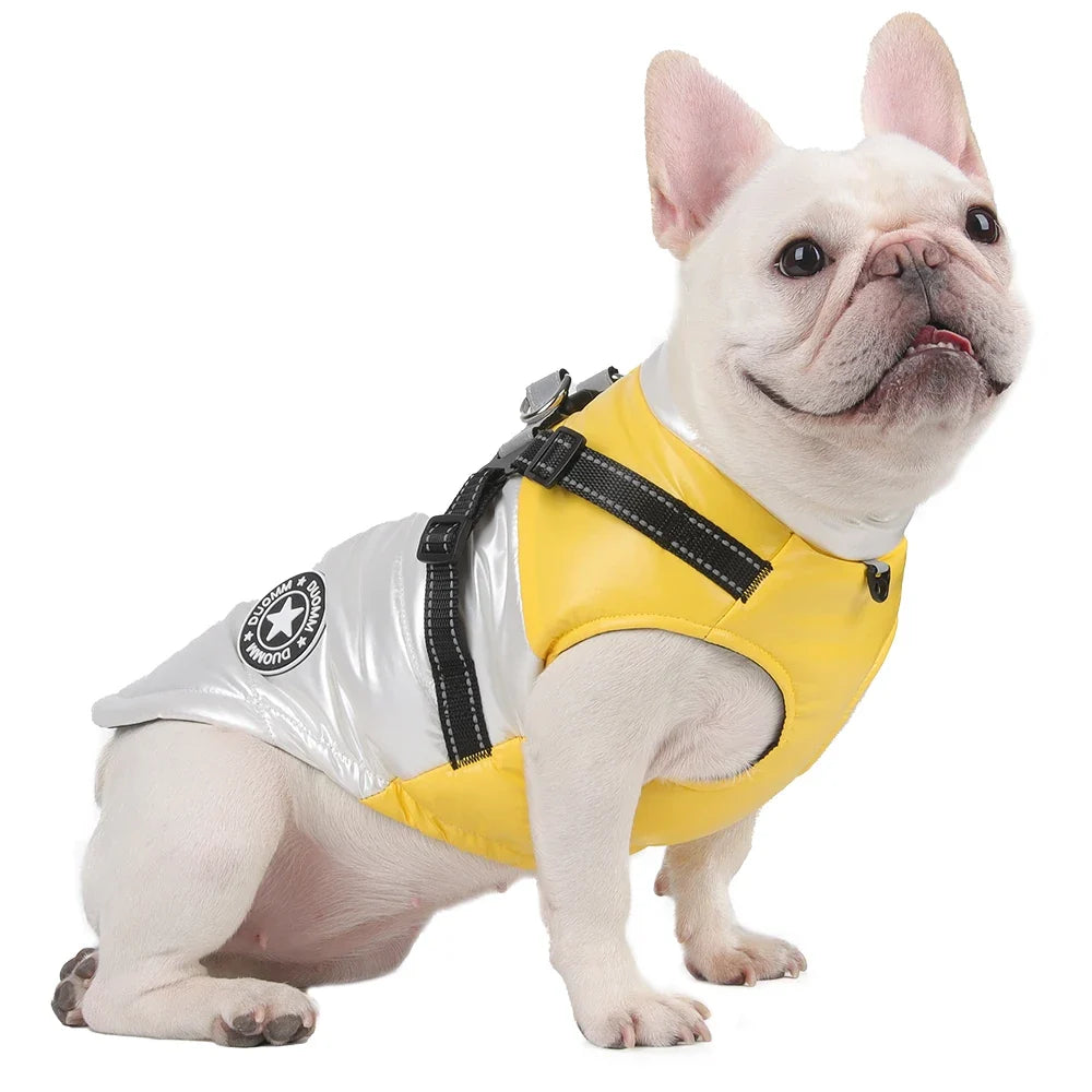Warm Dog Coat with Integrated Harness – PawMate™