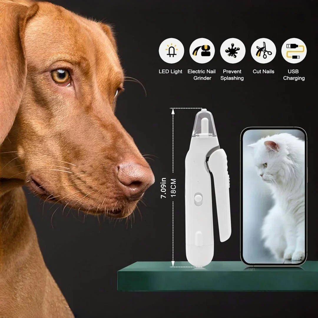 2-in-1 Electric Pet Nail Clipper & File – TrimQuest™