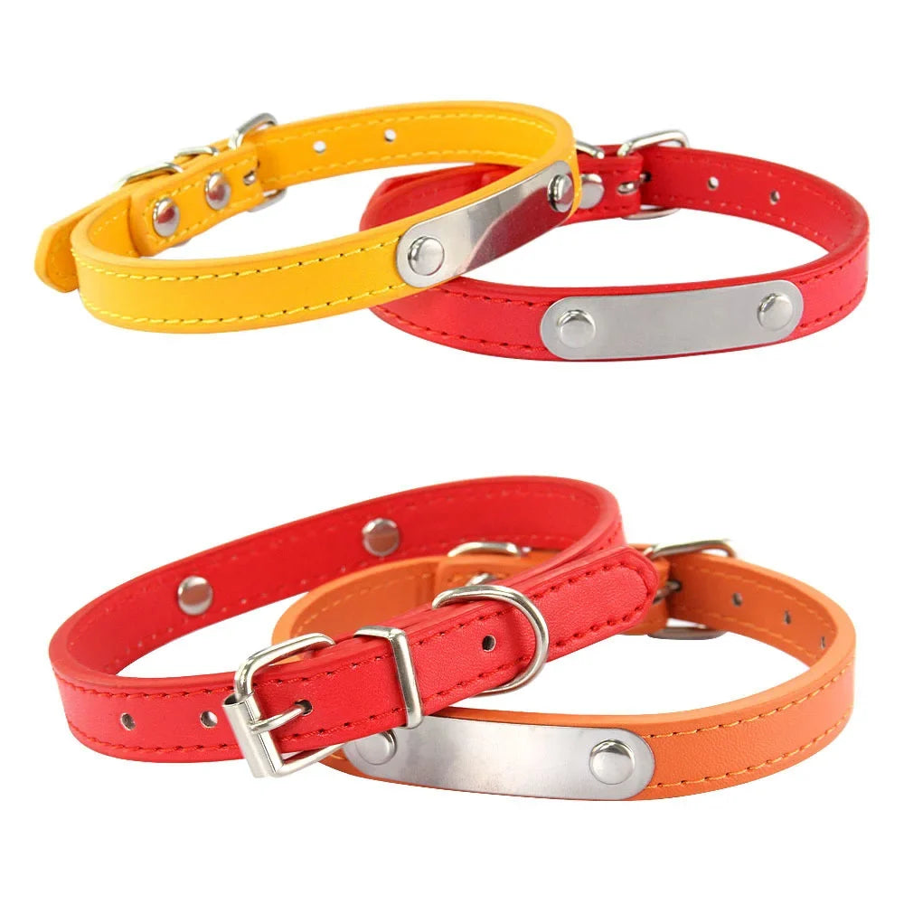 Personalised Stainless Steel Nameplate Pet Collar – ControlAdventure™