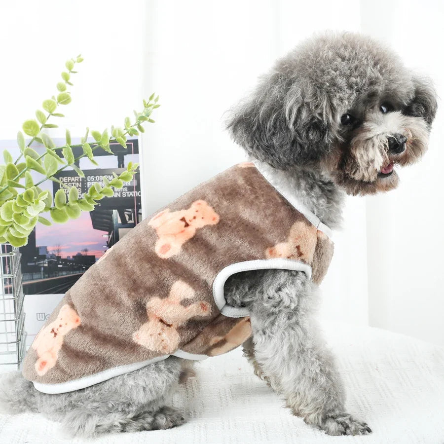 Soft Flannel Pet Vest for Dogs & Cats – RainPrime™