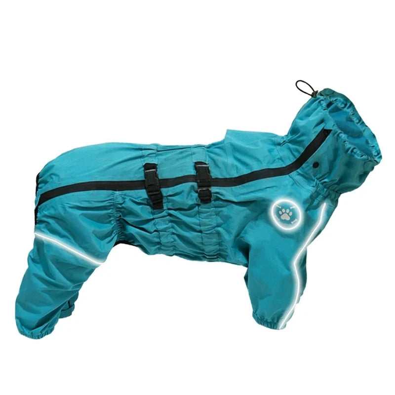Reflective Waterproof Dog Raincoat – CareTrail™