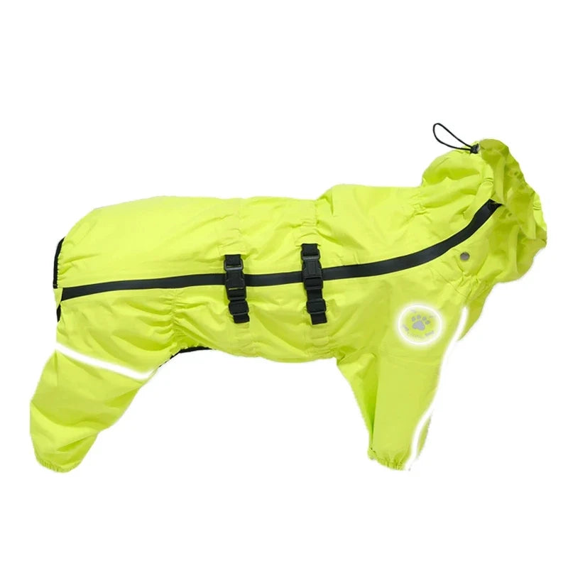 Reflective Waterproof Dog Raincoat – CareTrail™