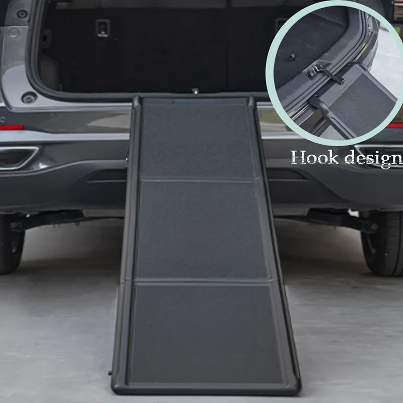 Tailented SeatWave™ – Foldable Pet Car Ramp for Dogs