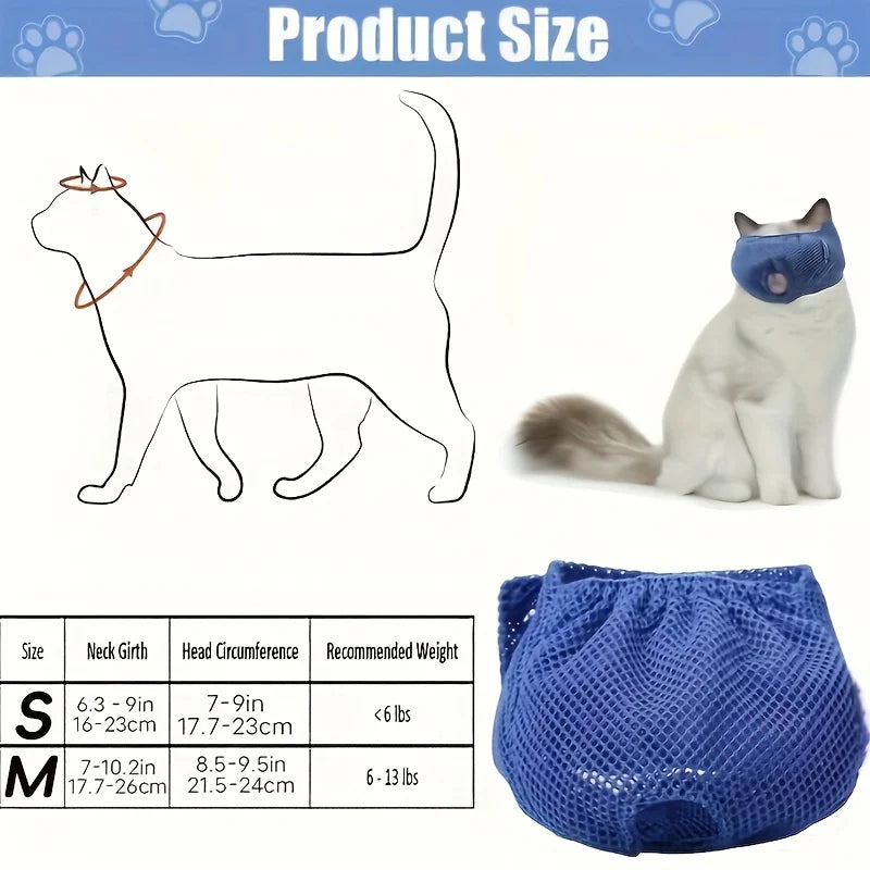 Adjustable Cat Grooming Muzzle – MotionReady™