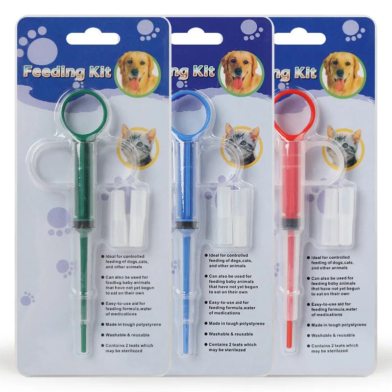 Needle-Free Pet Feeding Syringe for Dogs & Cats – DishTrail™