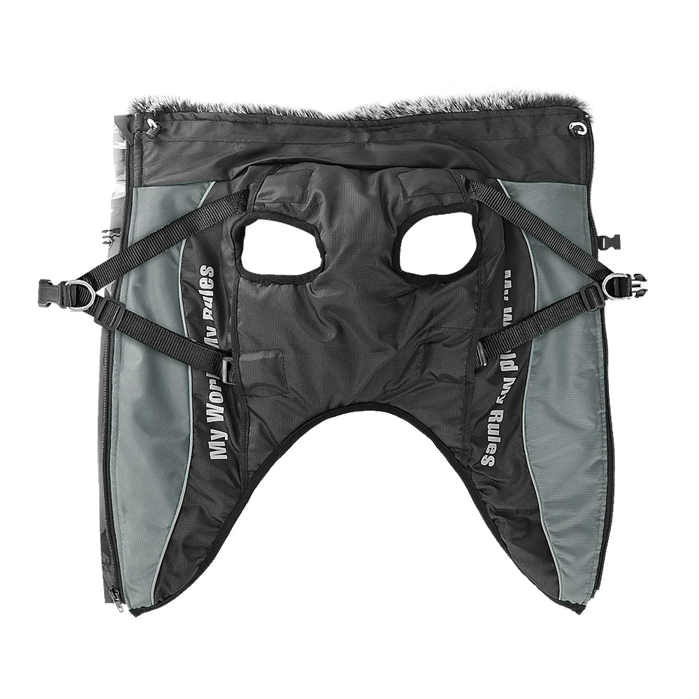 Warm Waterproof Dog Coat with Harness – WeatherLink™