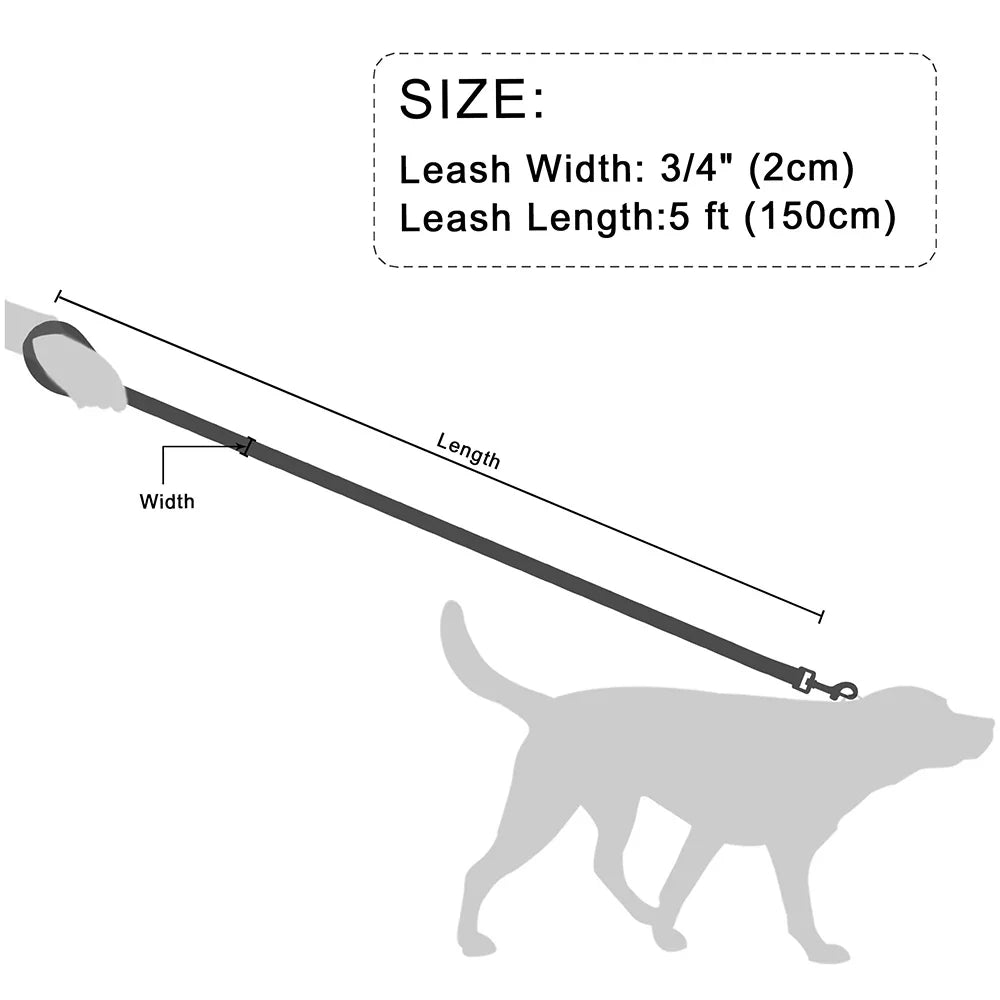 Tailented RouteLuxe™ – 5ft Leather Dog Leash for Everyday Walks