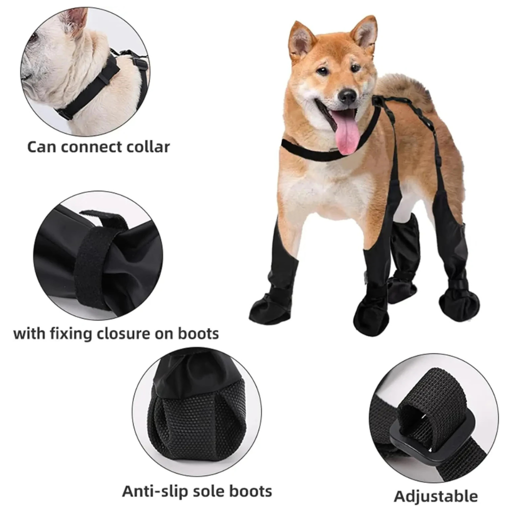 Waterproof Protective Dog Boots – WrapSafe™