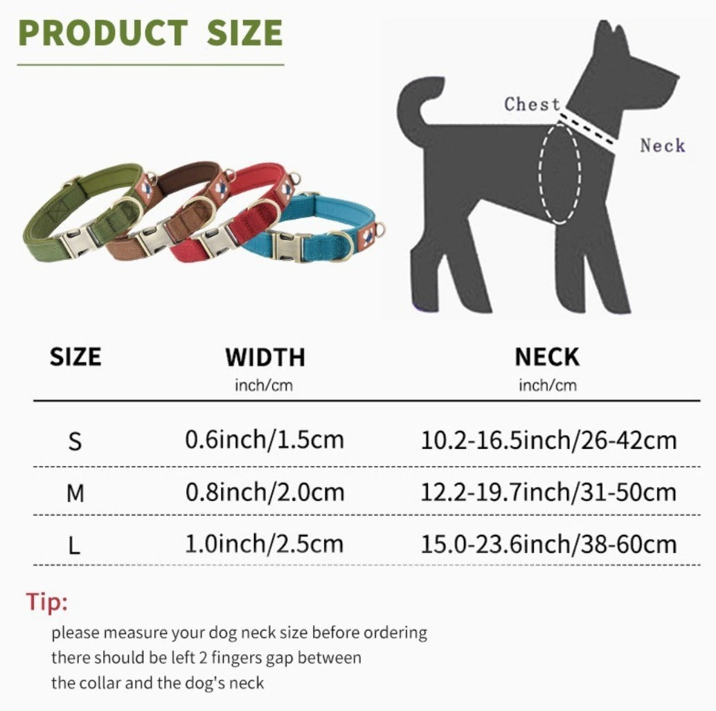 Nylon Adjustable Dog Collar – RouteSmart™