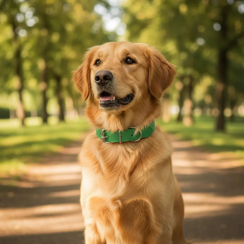Leather Adjustable Dog Collar – FlexFresh™