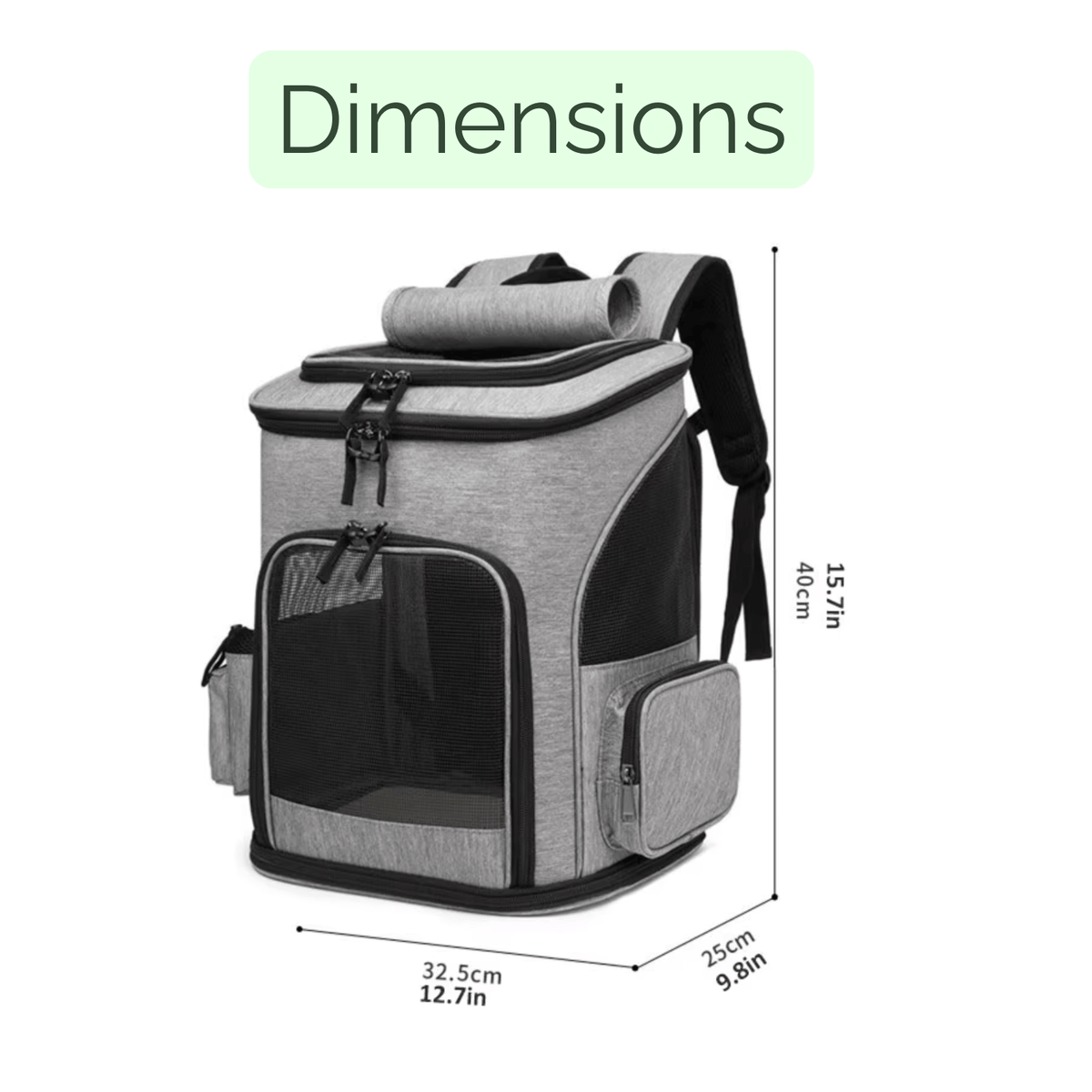 Expandable Cat & Small Dog Carrier Backpack – TripWave™
