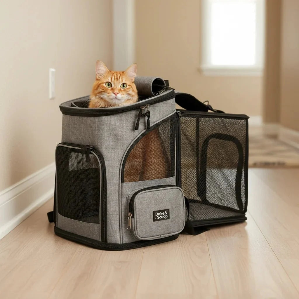 Expandable Cat & Small Dog Carrier Backpack – TripWave™