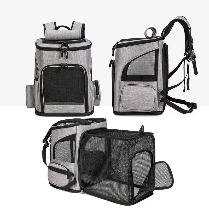Expandable Cat & Small Dog Carrier Backpack – TripWave™