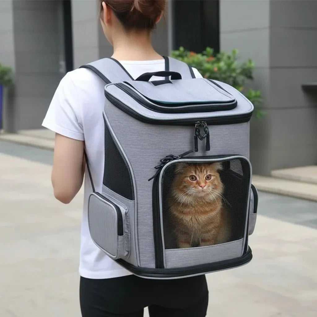 Expandable Cat & Small Dog Carrier Backpack – TripWave™