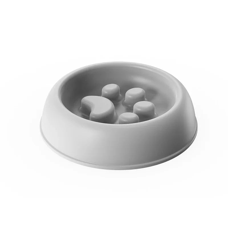 Paw Print Slow Feeder Bowl for Dogs & Cats – MealPort™