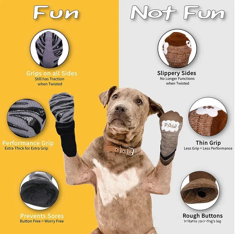 Non-Slip Dog Socks for Indoor Floors – WeatherEssentials™