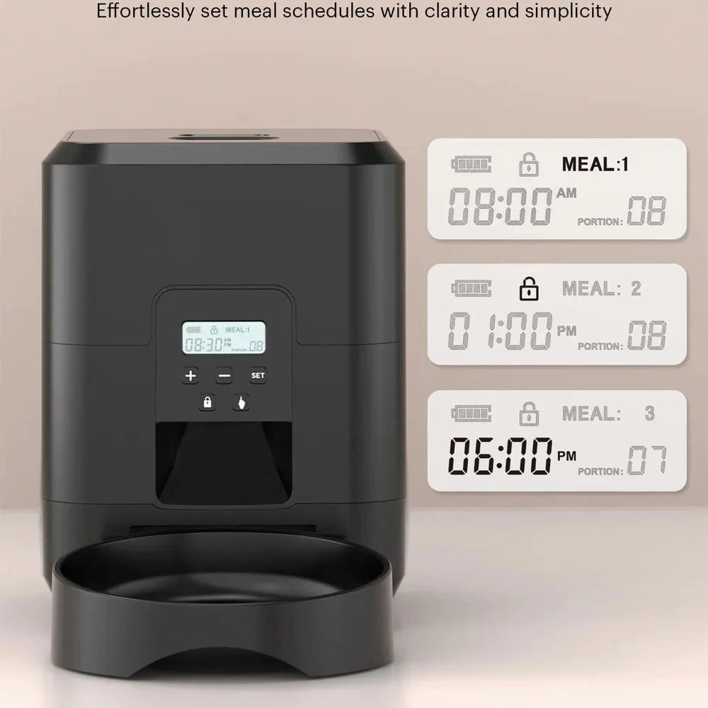 Automatic Pet Food Feeder with Timed Portions – DishView™