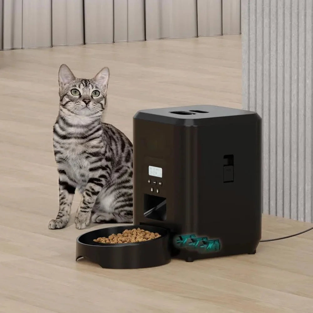 Automatic Pet Food Feeder with Timed Portions – DishView™