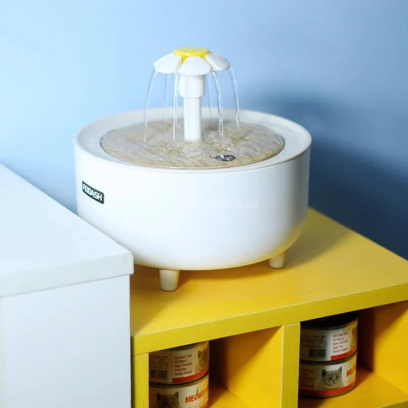 Quiet Automatic Pet Water Fountain with Filter – SplashEase™