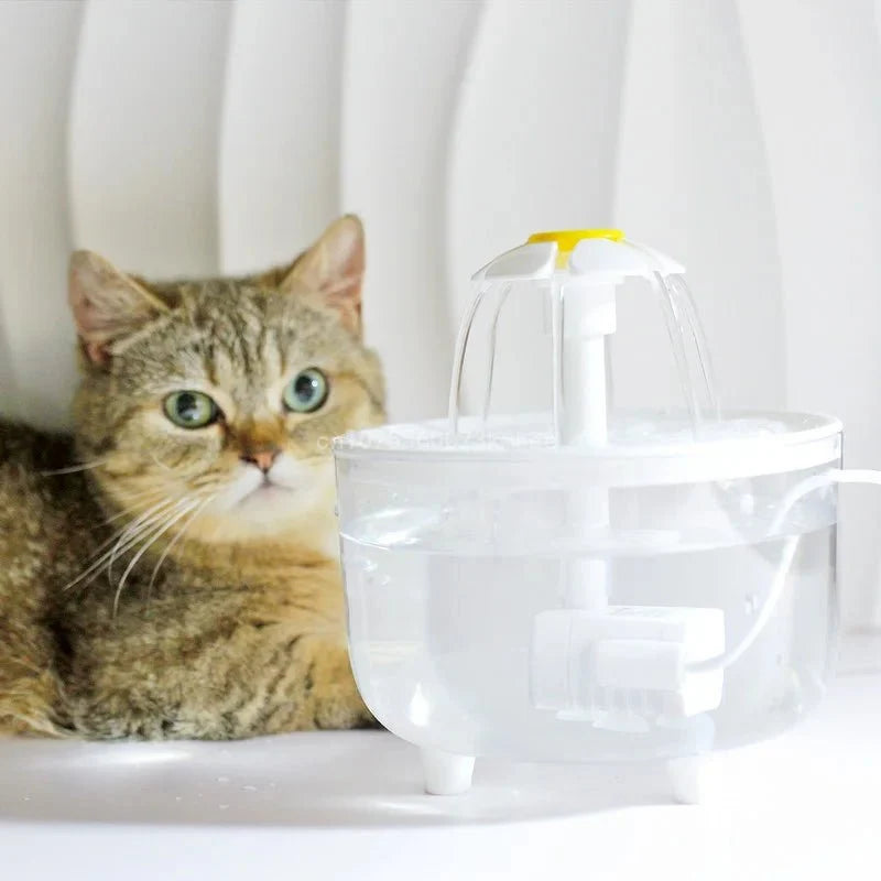 Quiet Automatic Pet Water Fountain with Filter – SplashEase™