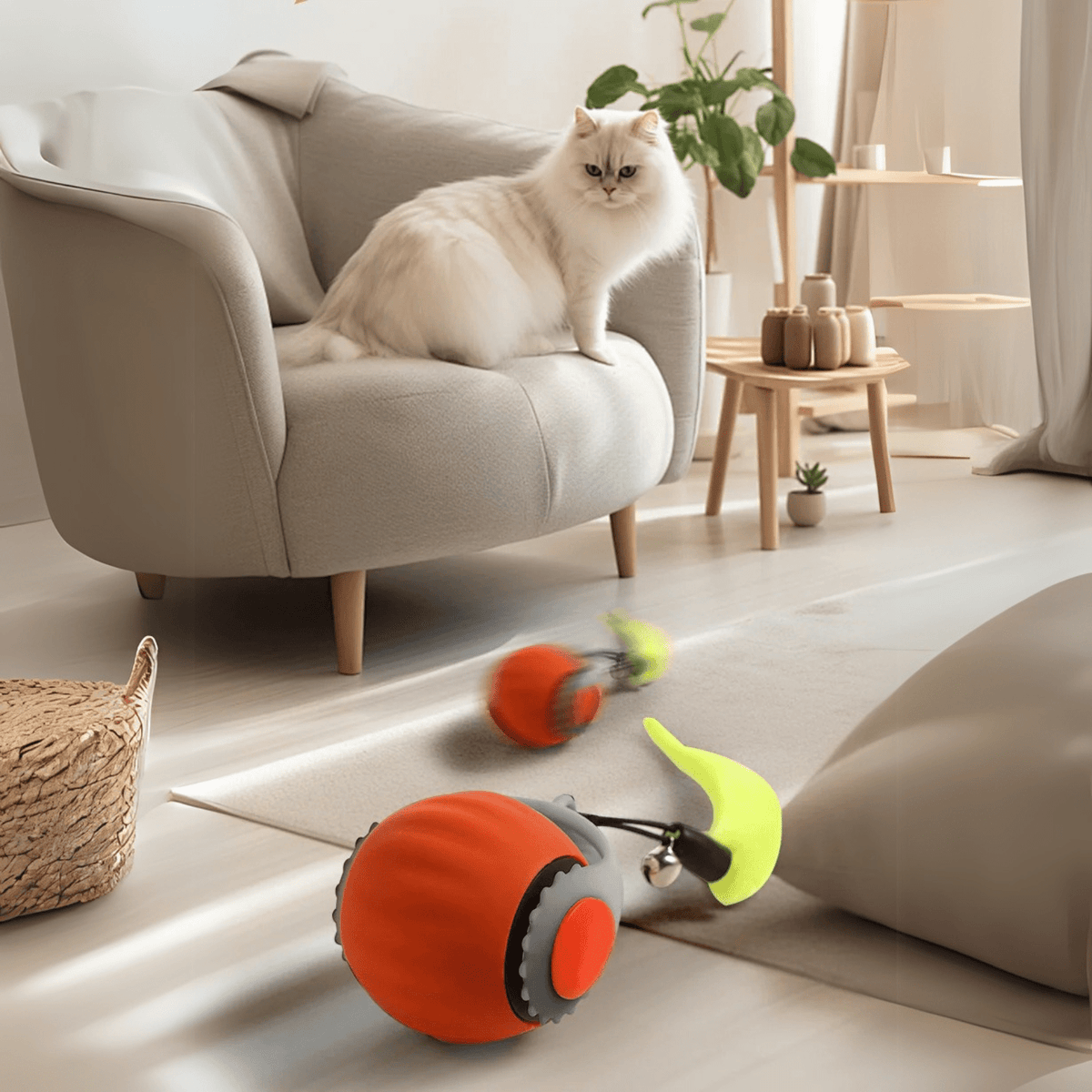 Interactive Rolling Ball Toy for Cats – PlayFit™