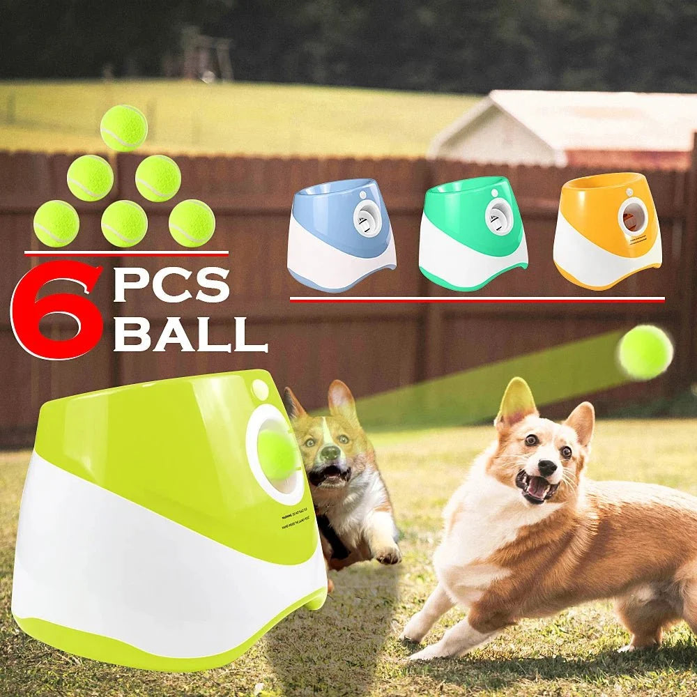 Automatic Tennis Ball Launcher for Dogs – BrainFlex™