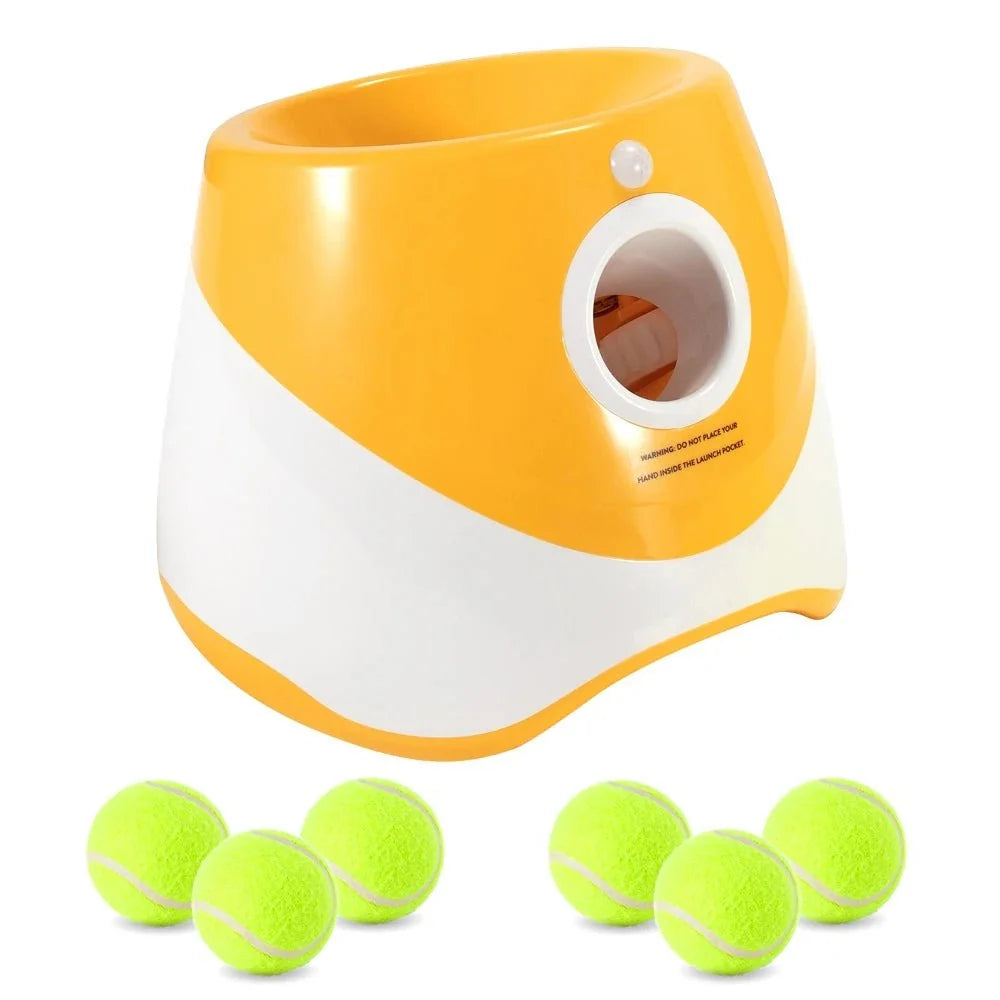 Automatic Tennis Ball Launcher for Dogs – BrainFlex™