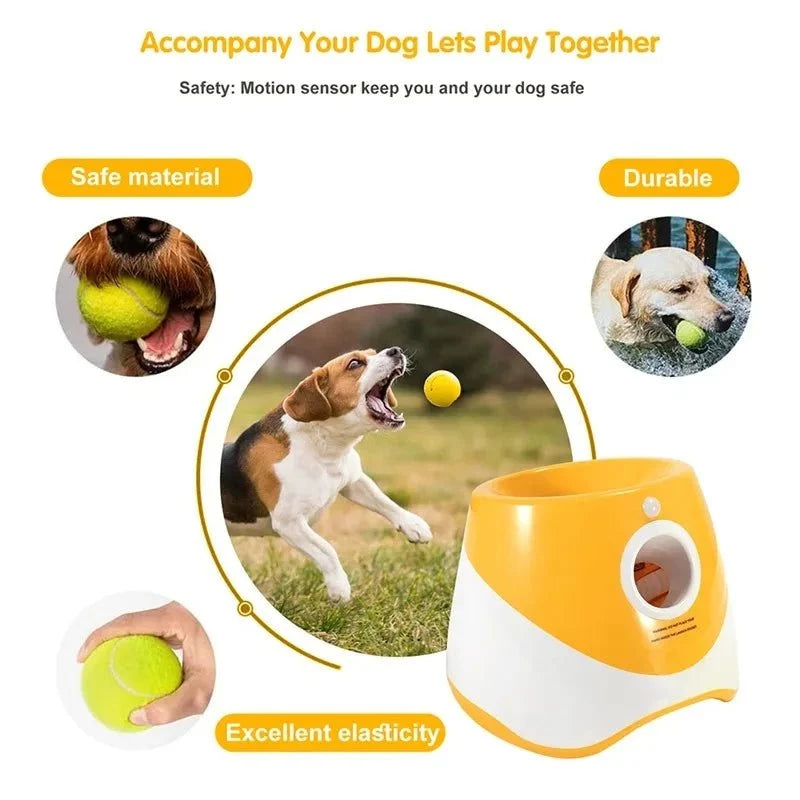 Automatic Tennis Ball Launcher for Dogs – BrainFlex™