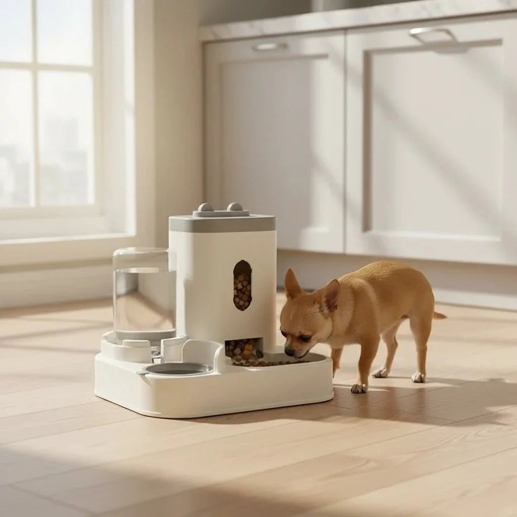 Automatic Pet Food & Water Bowl for Dogs & Cats – FeastComfort™