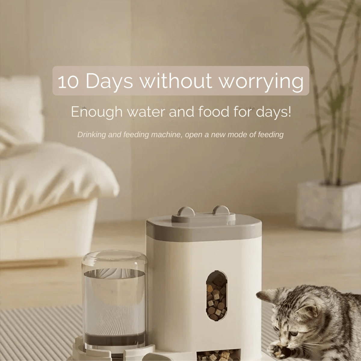 Automatic Pet Food & Water Bowl for Dogs & Cats – FeastComfort™