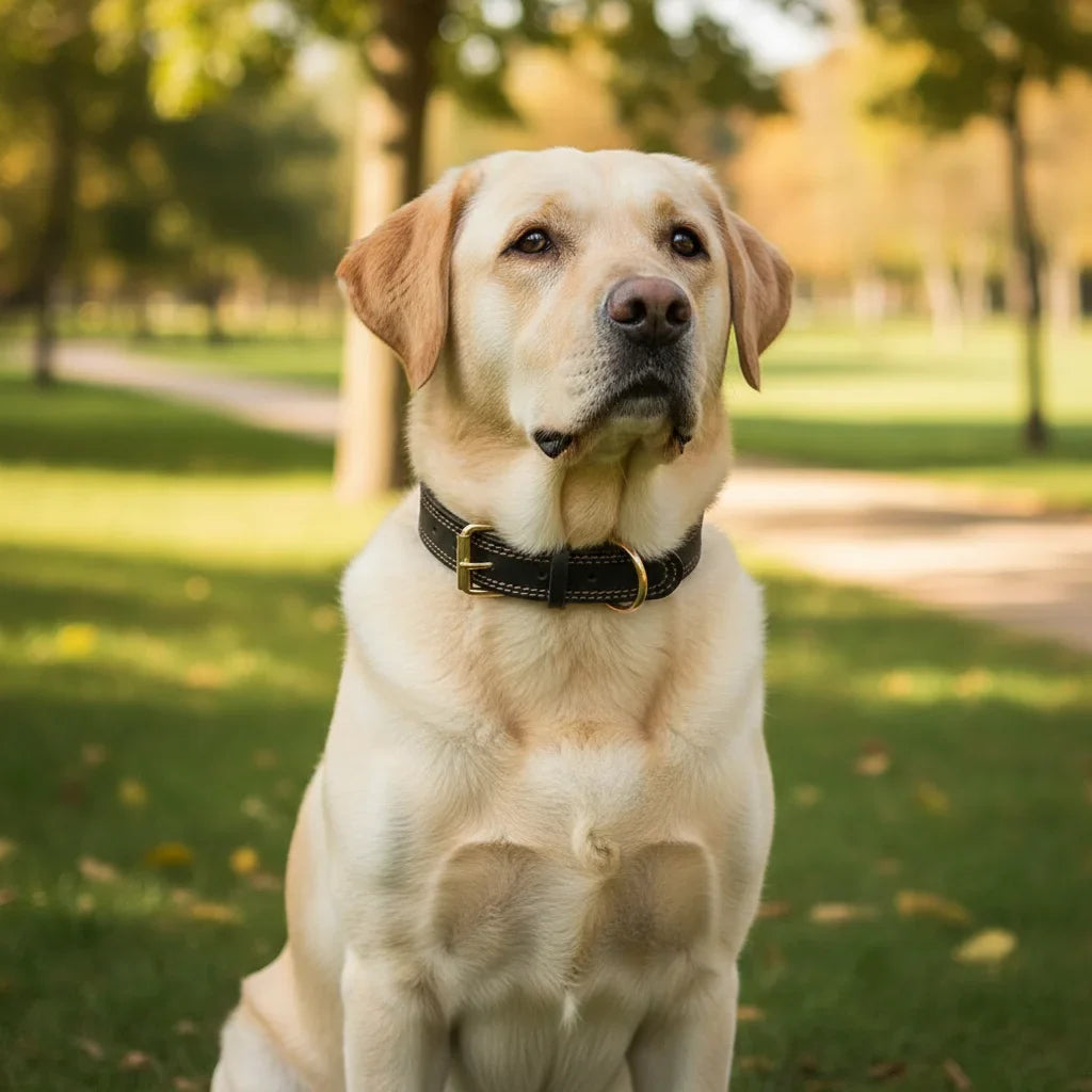 Leather Adjustable Dog Collar – WalkSelect™