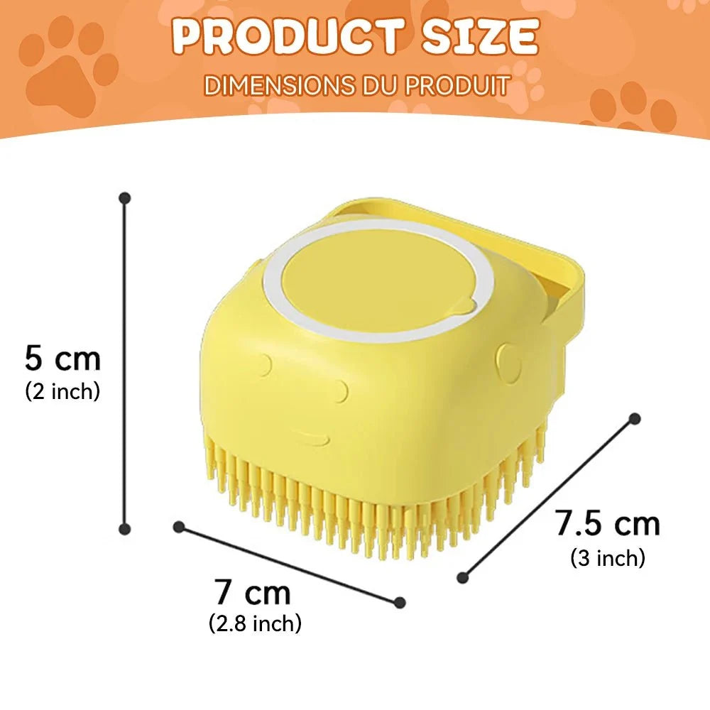 Silicone Pet Bath & Grooming Brush – FurFlex™