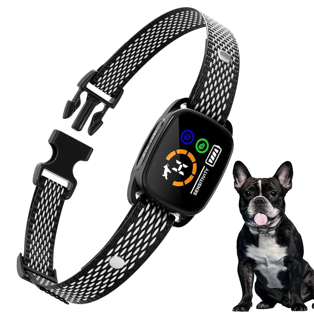 Rechargeable Anti-Bark Training Collar with Vibration – TrailFlow™