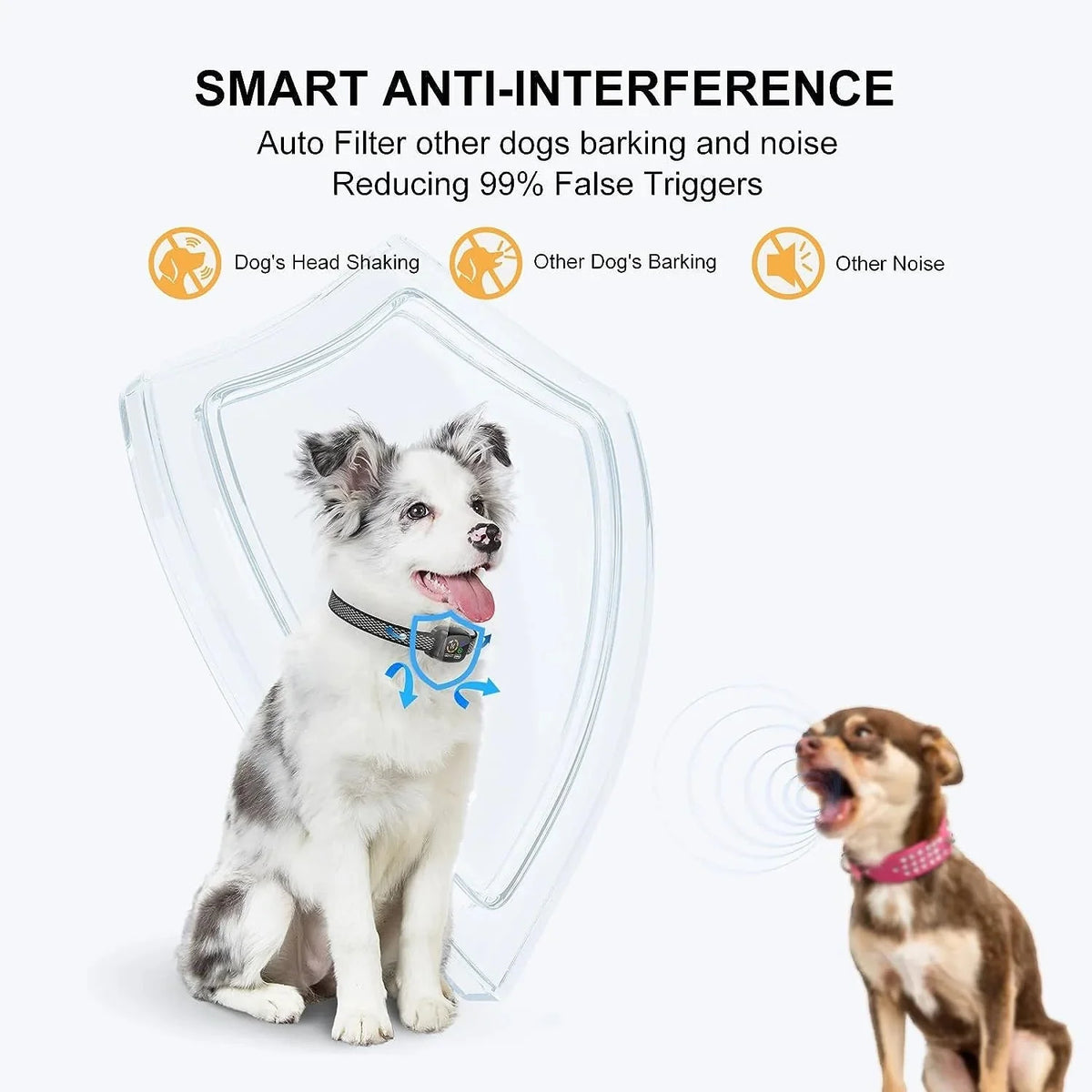 Rechargeable Anti-Bark Training Collar with Vibration – TrailFlow™